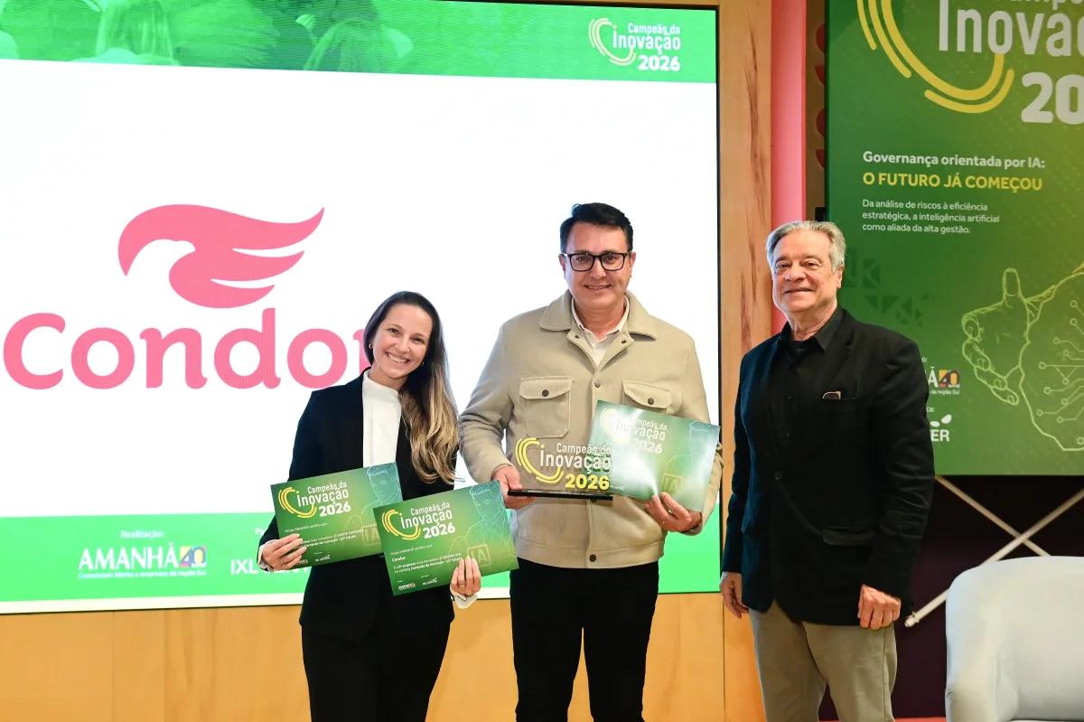 Condor sobe 44 posições e entra no Top 10 das empresas mais inovadoras do Sul